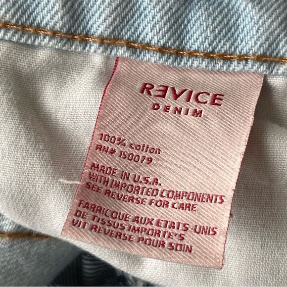REVICE Denim 2-Tone Denim with Button Fly Size 26 Straight Leg - Picture 10 of 11